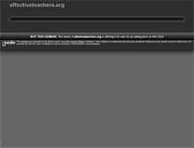 Tablet Screenshot of effectiveteachers.org